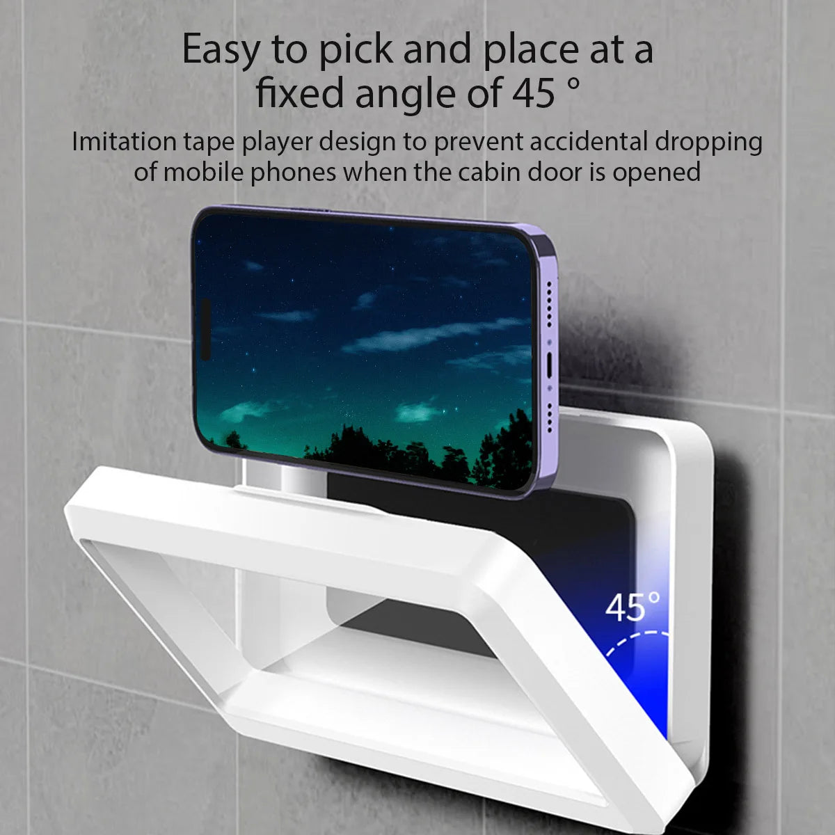 SplashSafe: Bathroom Waterproof Phone Case & Holder Stand