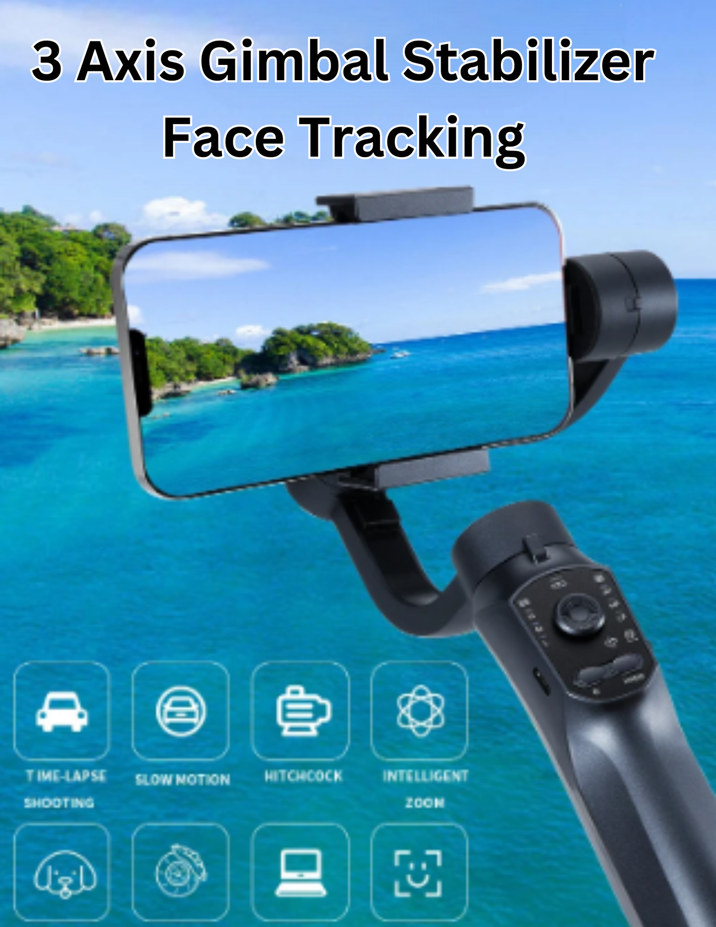 3 Axis Gimbal Stabilizer Face Tracking